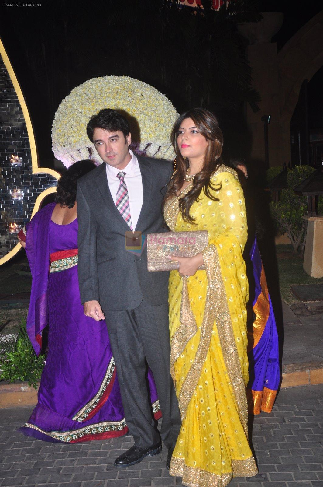 Jugal Hansraj at Riddhi Malhotra & Tejas Talwalkar's wedding reception in J W Marriott, Mumbai on 15th Dec 2014