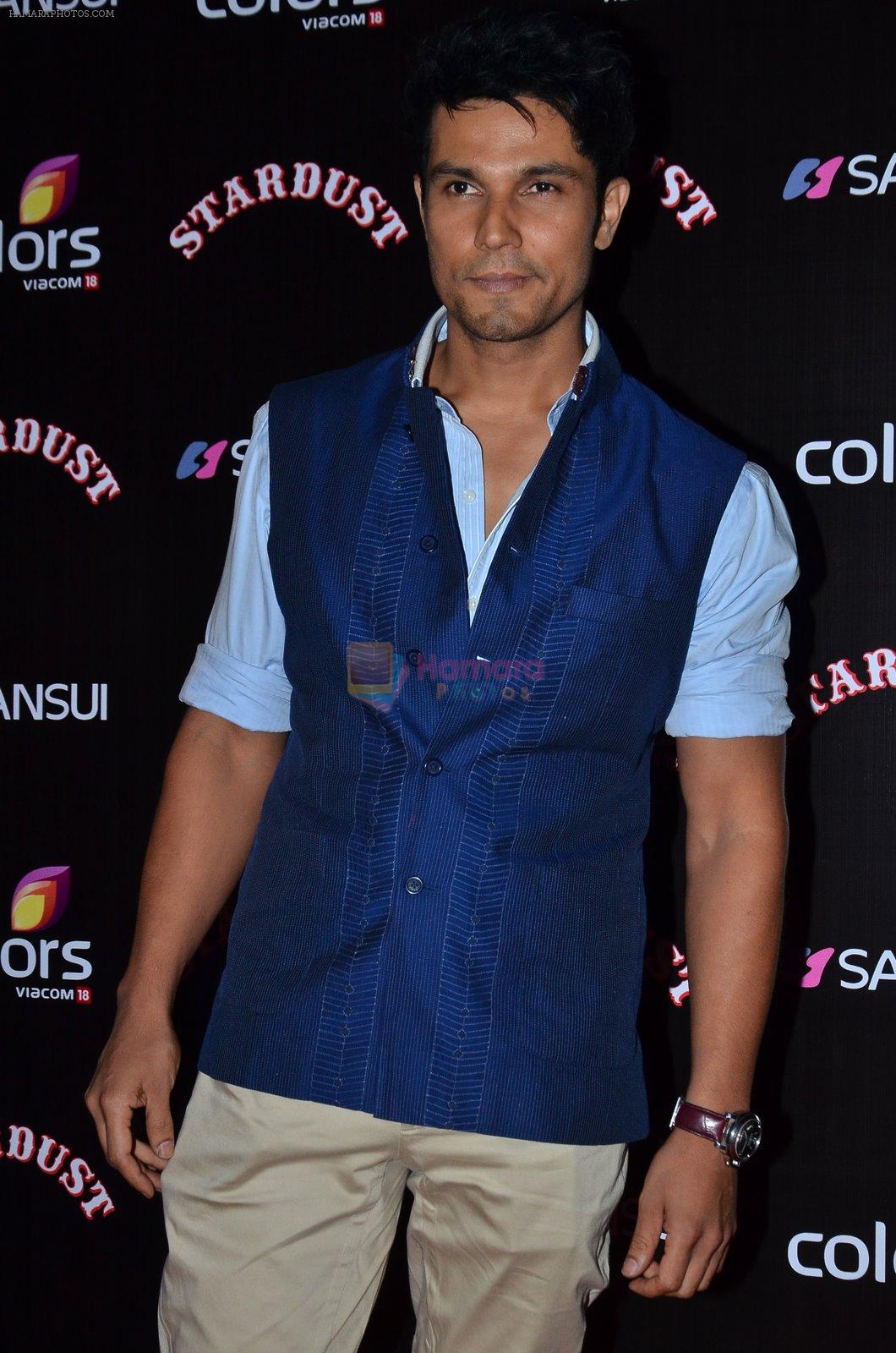 Randeep Hooda at Sansui Stardust Awards red carpet in Mumbai on 14th Dec 2014