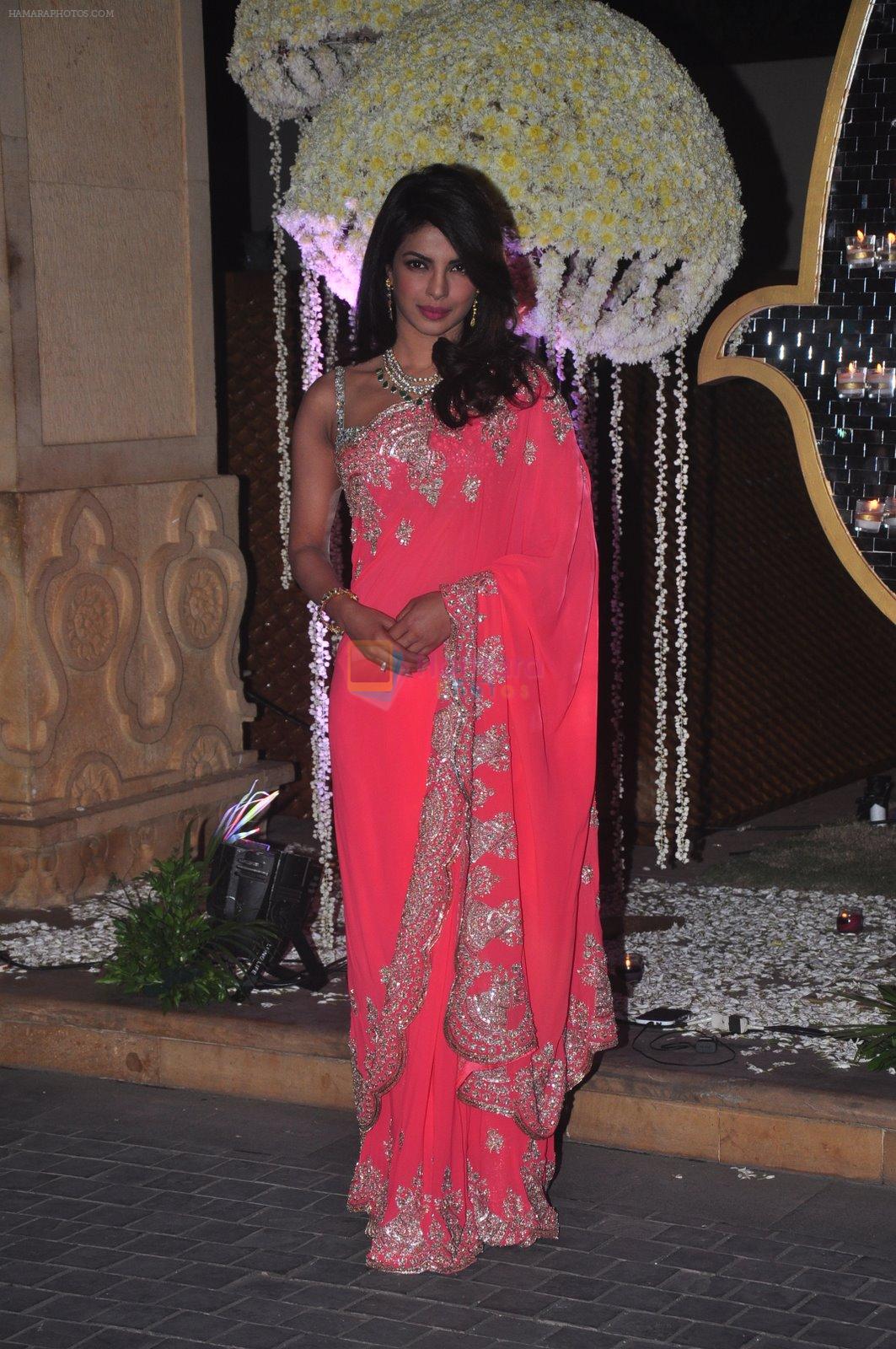 Priyanka Chopra at Riddhi Malhotra & Tejas Talwalkar's wedding reception in J W Marriott, Mumbai on 15th Dec 2014