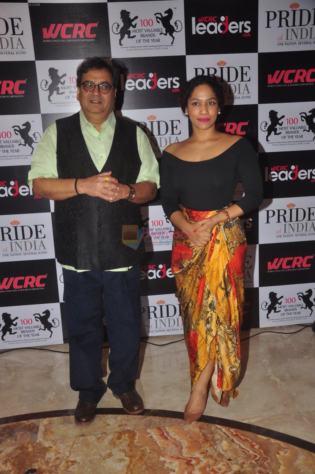 Masaba, Subhash Ghai at the Pride of India awards in Mumbai on 16th Dec 2014