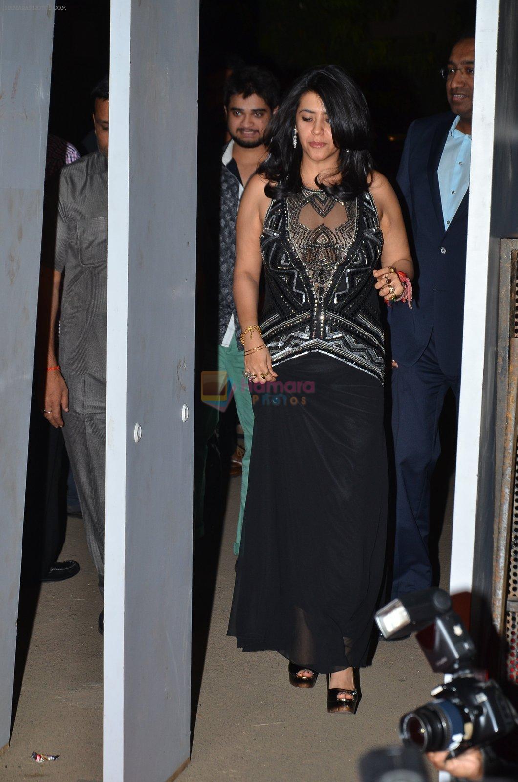 Ekta Kapoor at Big Star Entertainment Awards Red Carpet in Mumbai on 18th Dec 2014