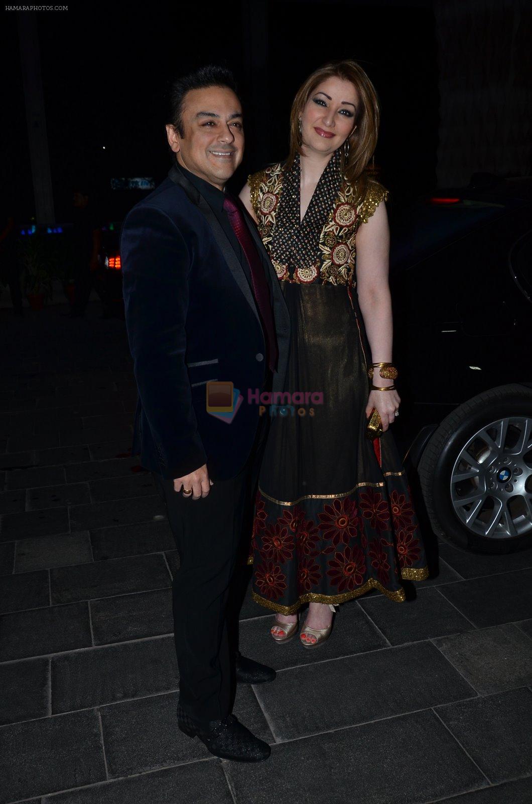 Adnan Sami at Shirin Morani's wedding reception in Sahara Star, Mumbai on 21st Dec 2014
