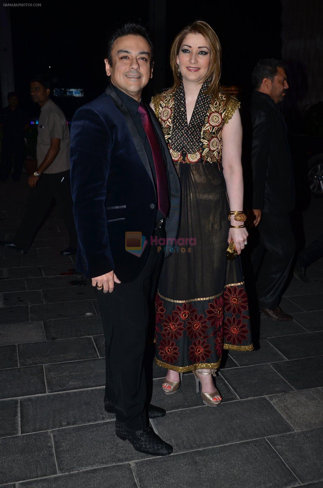 Adnan Sami at Shirin Morani's wedding reception in Sahara Star, Mumbai on 21st Dec 2014