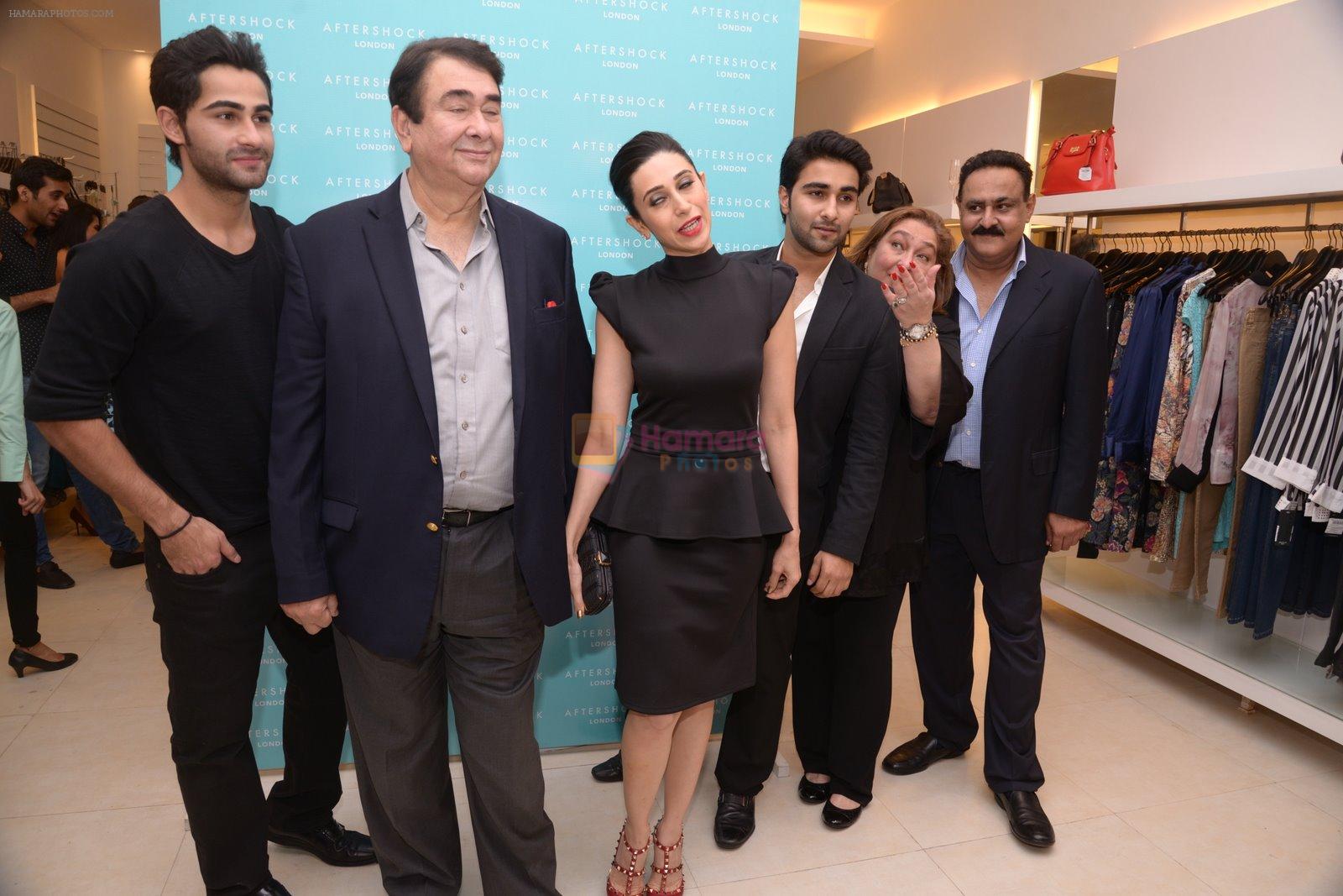 Karisma Kapoor, Randhir Kapoor, Armaan Jain at Reema Jain's After Shock launch in Palladium, Mumbai on 22nd Dec 2014