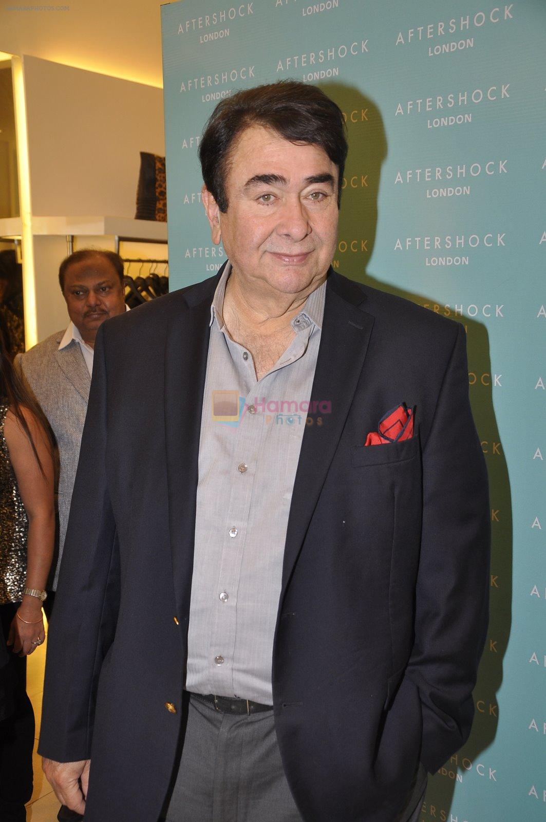 Randhir Kapoor at Reema Jain's After Shock launch in Palladium, Mumbai on 22nd Dec 2014