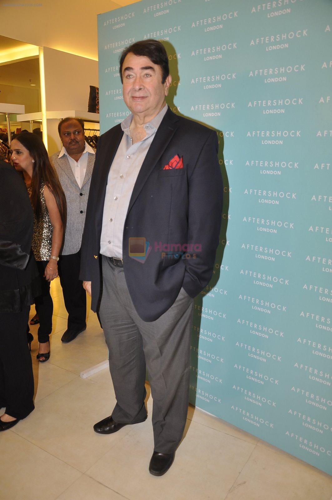 Randhir Kapoor at Reema Jain's After Shock launch in Palladium, Mumbai on 22nd Dec 2014