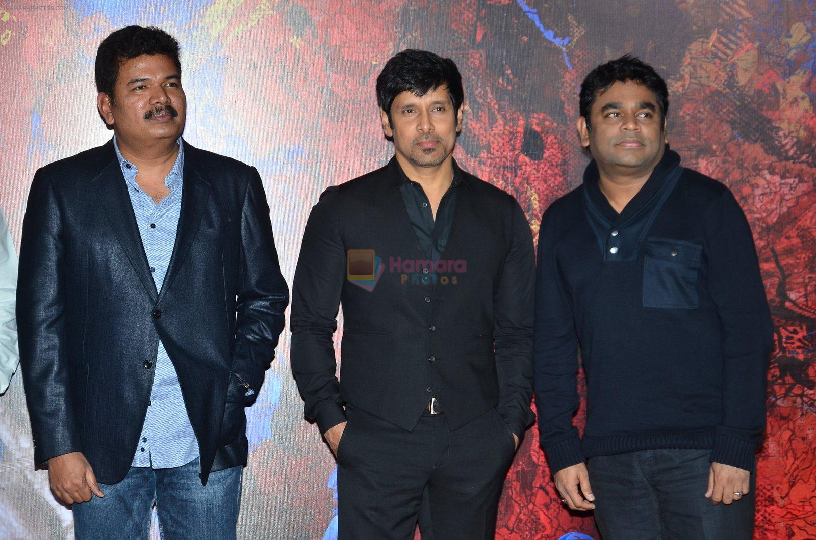 Shankar, Chiyaan Vikram, A R Rahman at I movie trailor launch in PVR, Mumbai on 29th Dec 2014