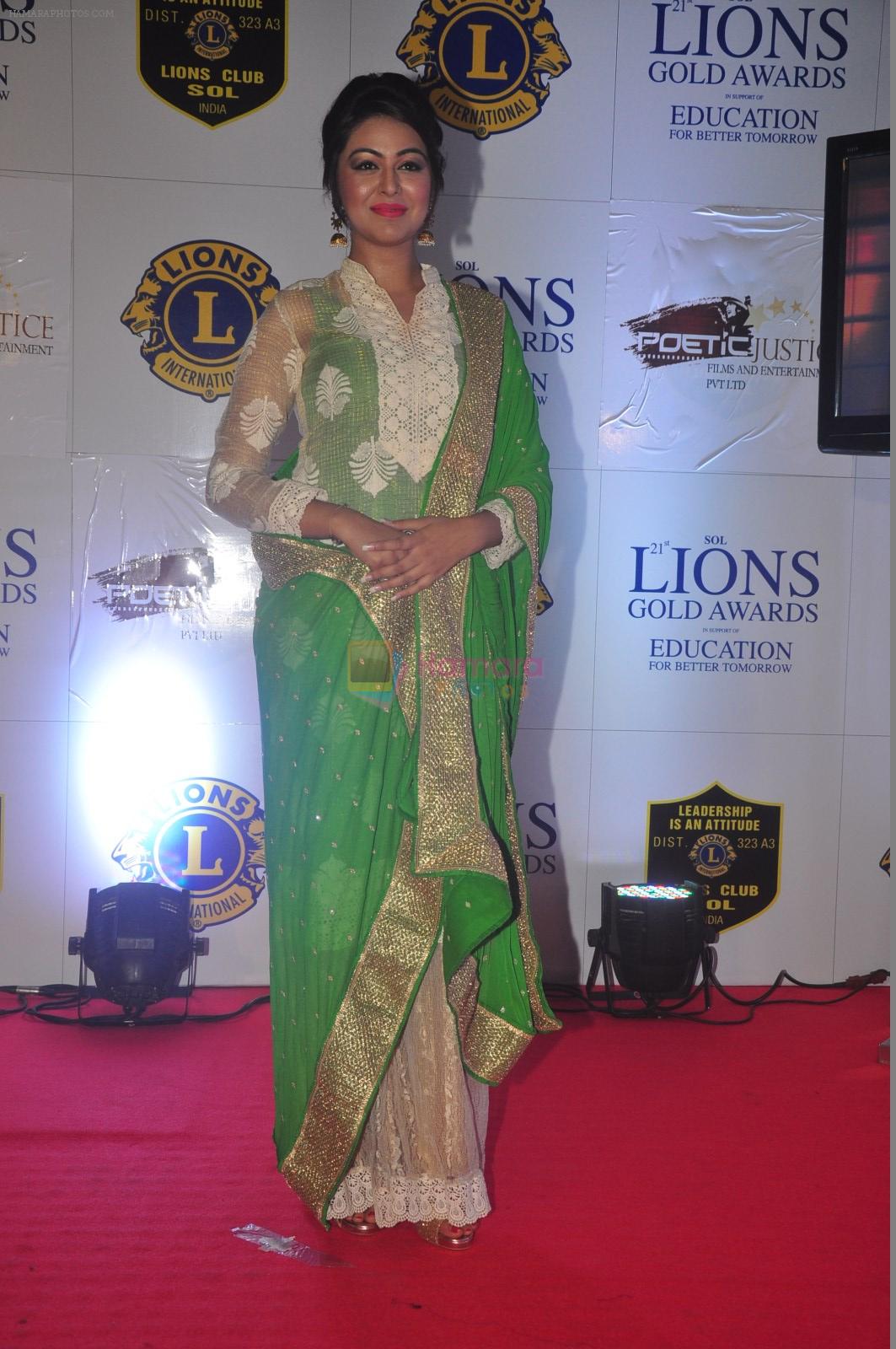 Shafaq Naaz at the 21st Lions Gold Awards 2015 in Mumbai on 6th Jan 2015