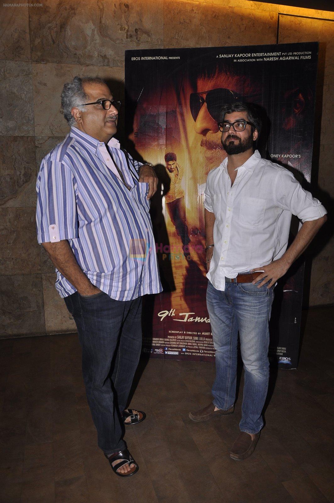 Boney Kapoor, Amit Ravindernath Sharma  at Tevar screening in Lightbox, Mumbai on 8th Jan 2015