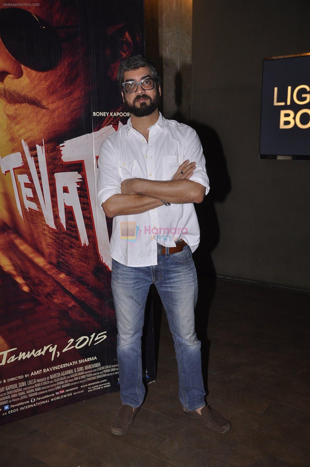 Amit Ravindernath Sharma  at Tevar screening in Lightbox, Mumbai on 8th Jan 2015