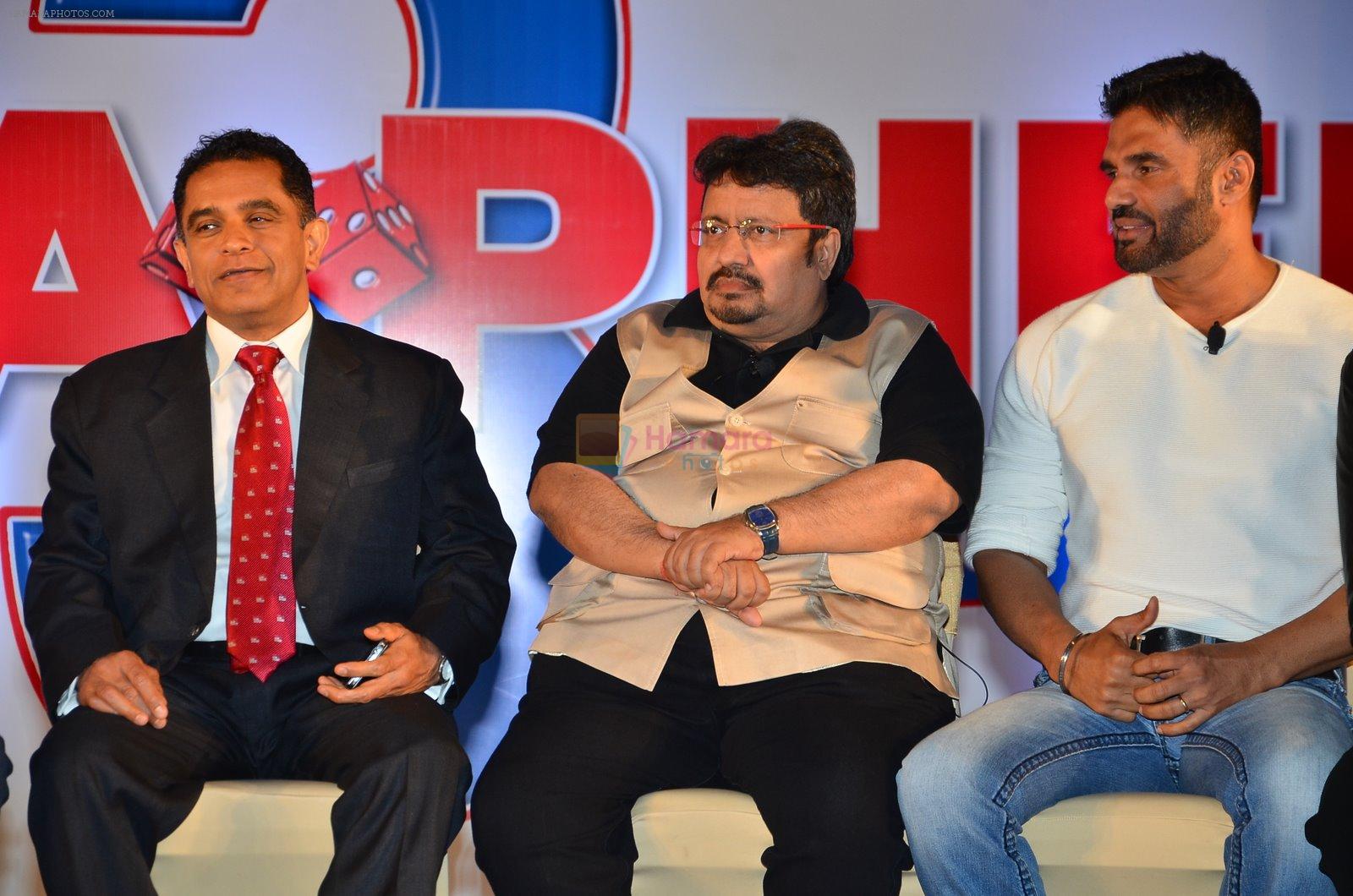 Sunil Shetty, Neeraj Vora at Phir Hera Pheri launch in J W Marriott, Mumbai on 12th Jan 2015