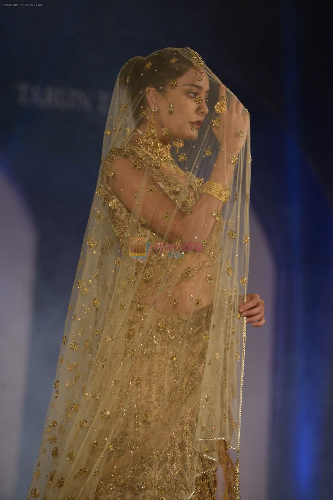 Lisa Haydon walks for Tarun Tahiliani-Azva show in Hyderabad in Tak Krishna on 13th Jan 2015
