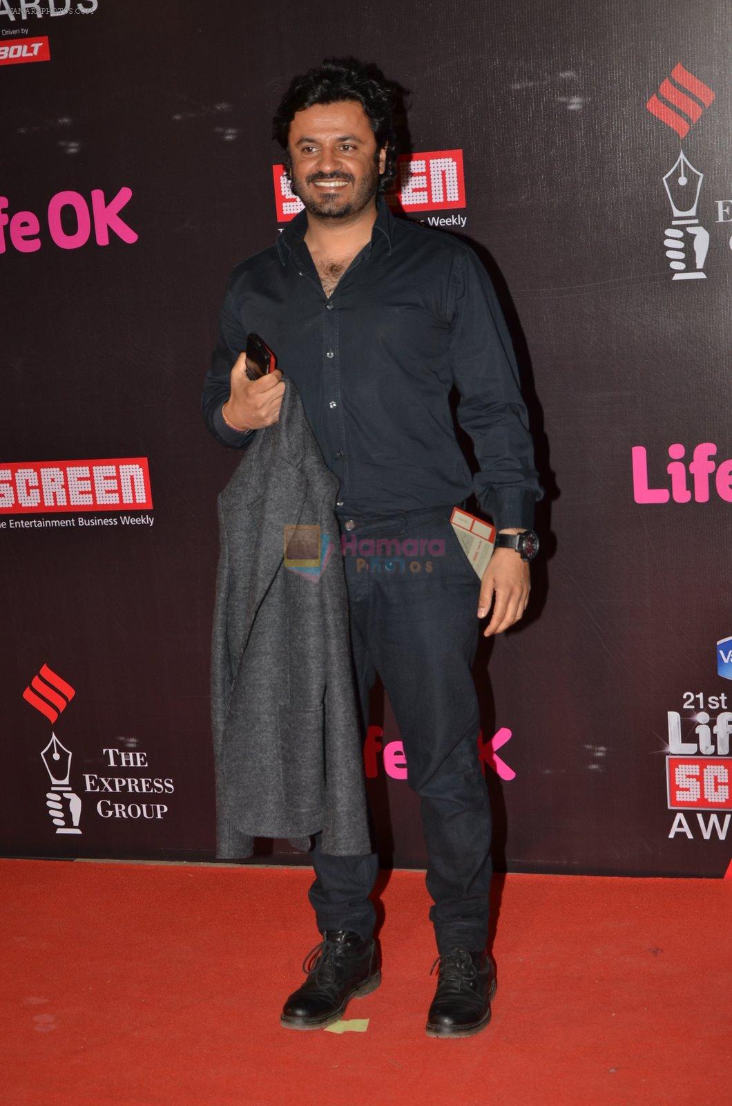 Vikas Bahl at Life Ok Screen Awards red carpet in Mumbai on 14th Jan 2015