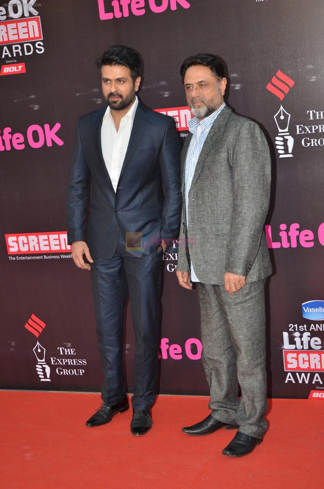 Harman Baweja, Harry Baweja at Life Ok Screen Awards red carpet in Mumbai on 14th Jan 2015
