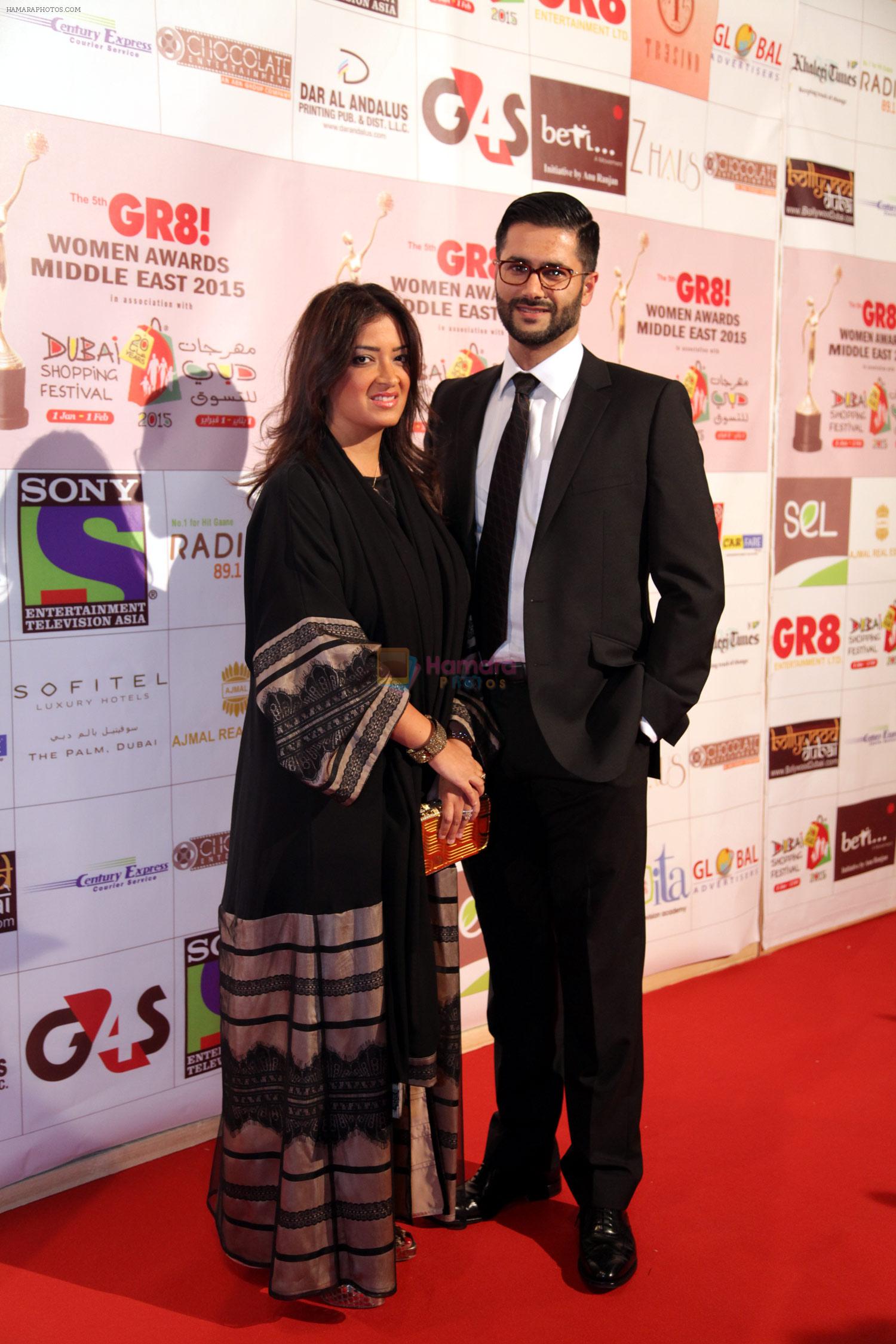 at the Red Carpet of THE GR8! Women Awards-ME 2015, held on the 12th January 2015 at Sofitel, Palms, Dubai