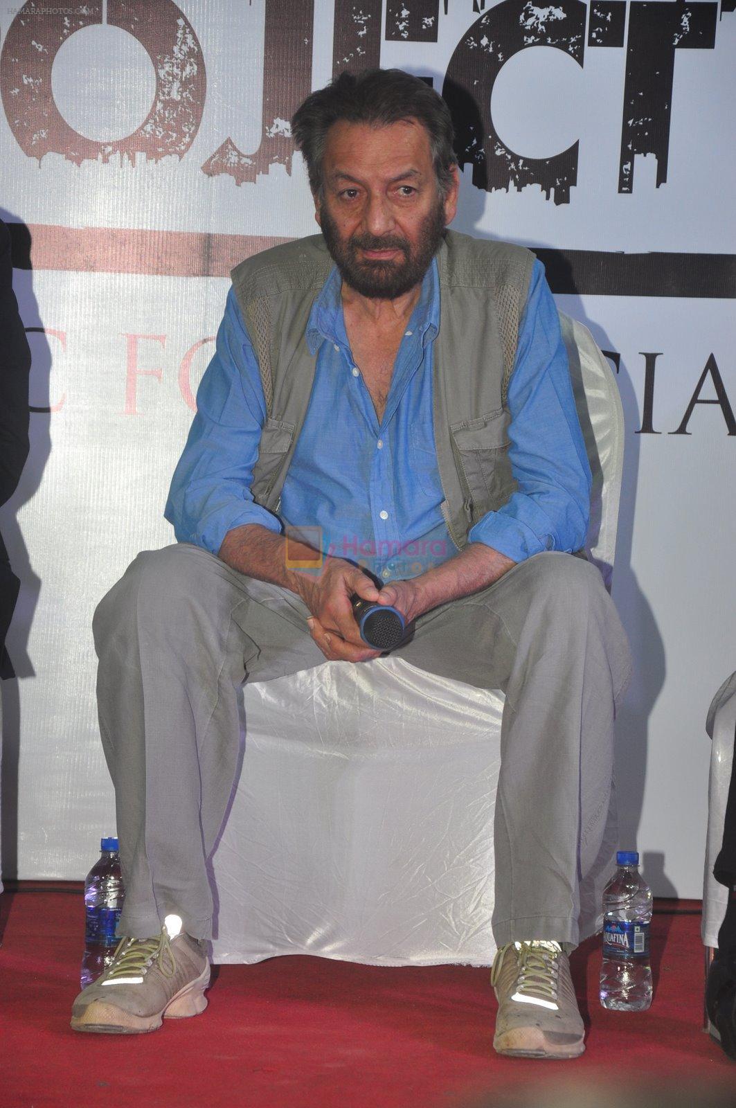 Shekhar Kapur at the launch of The Dharavi Praject in Mumbai on 15th Jan 2015