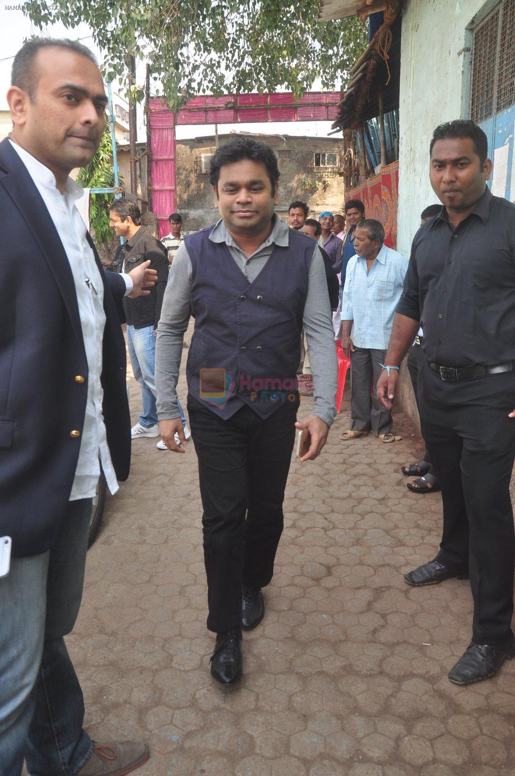 A R Rahman at the launch of The Dharavi Praject in Mumbai on 15th Jan 2015