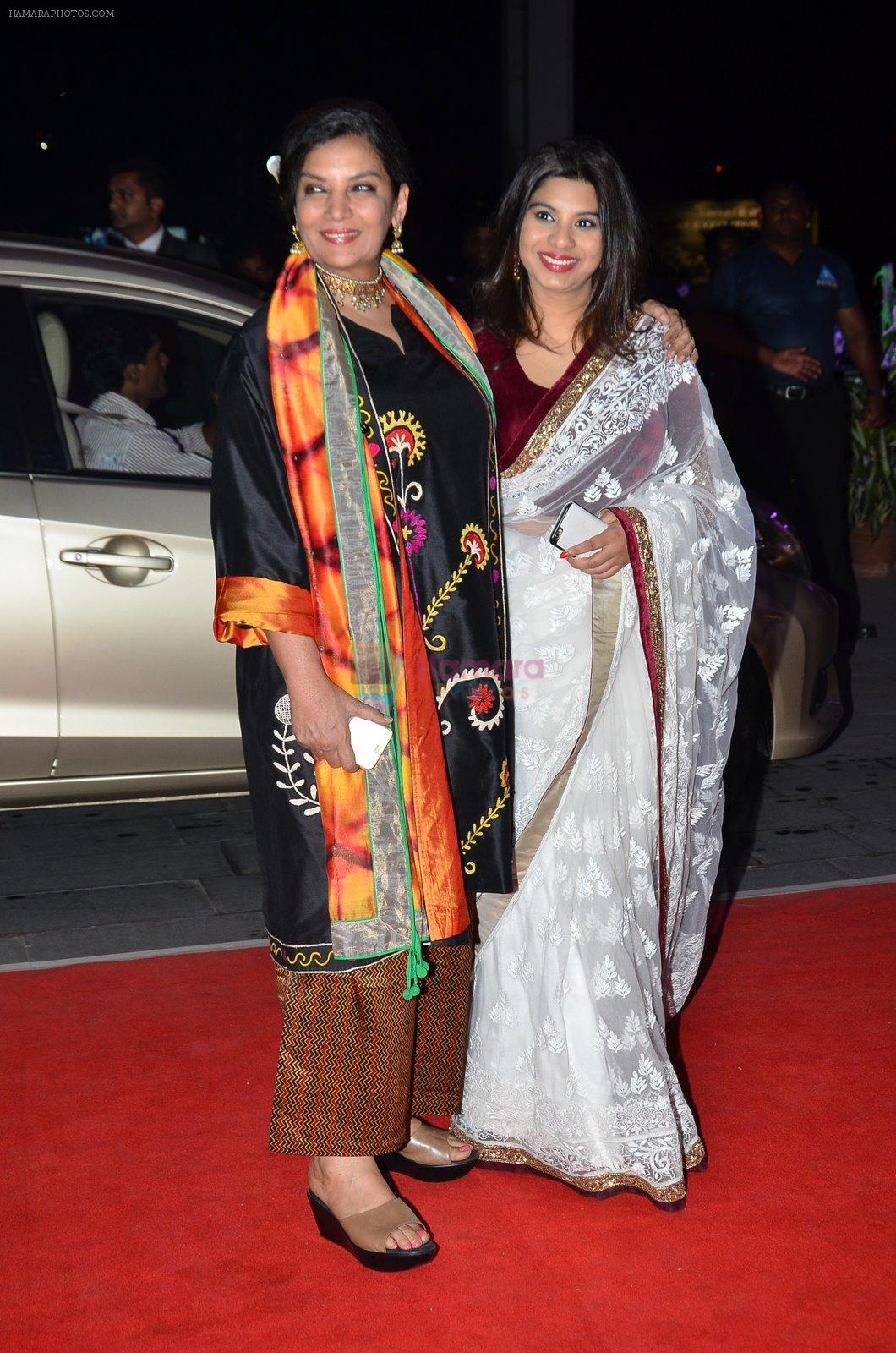 Shabana Azmi at Kush Wedding Reception in Sahara Star, Mumbai on 19th Jan 2015