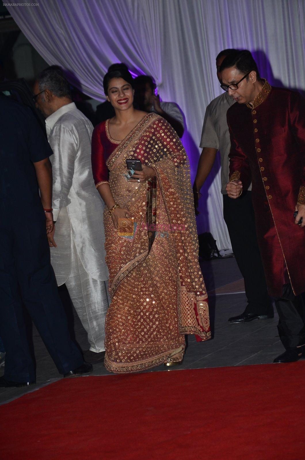 Kajol at Kush Wedding Reception in Sahara Star, Mumbai on 19th Jan 2015