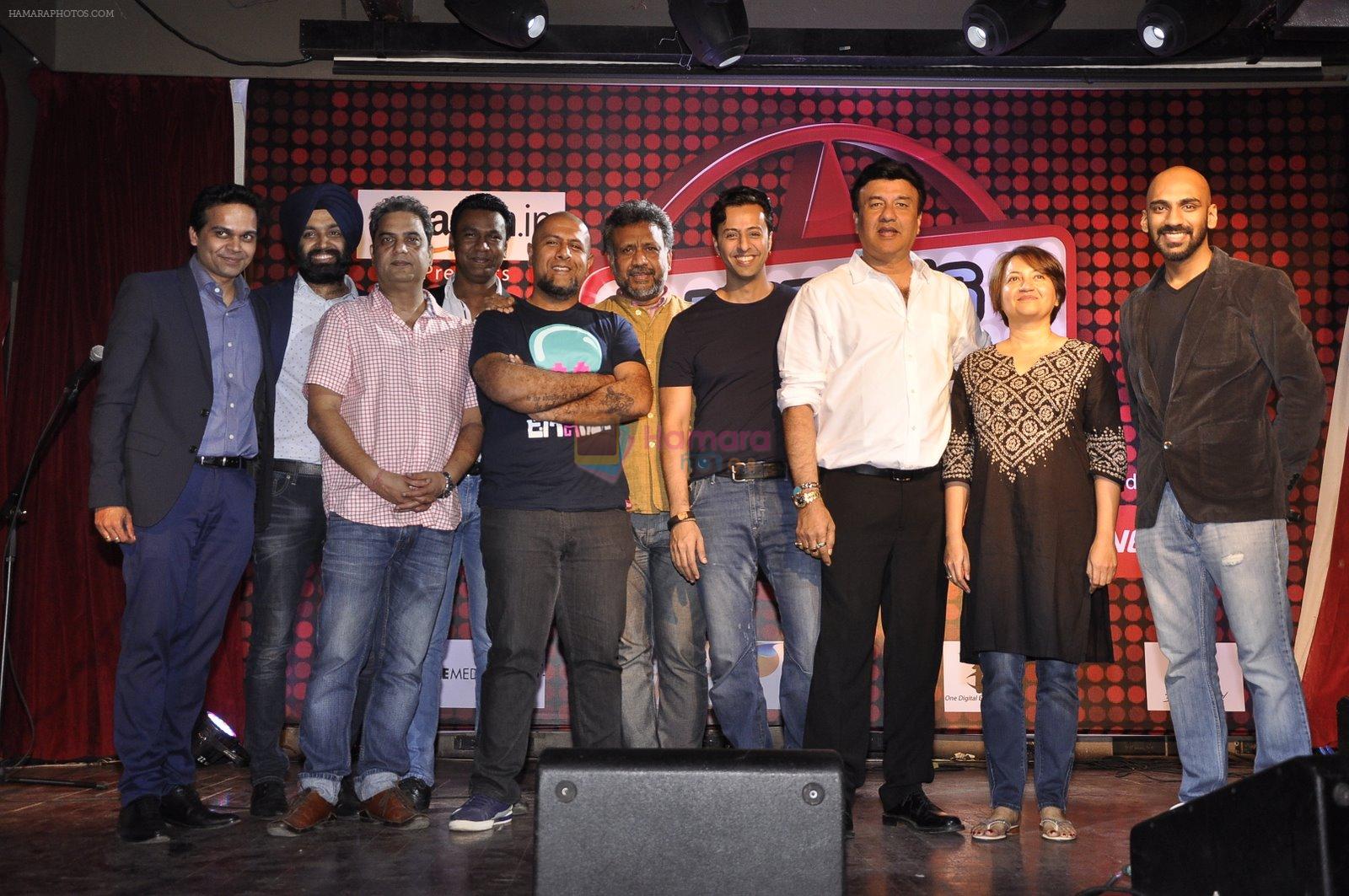 Salim Merchant, Anu Malik, Anubhav Sinha, Vishal Dadlani at India's Digital Superstar launch in Blue Frog, Mumbai on 19th Jan 2015
