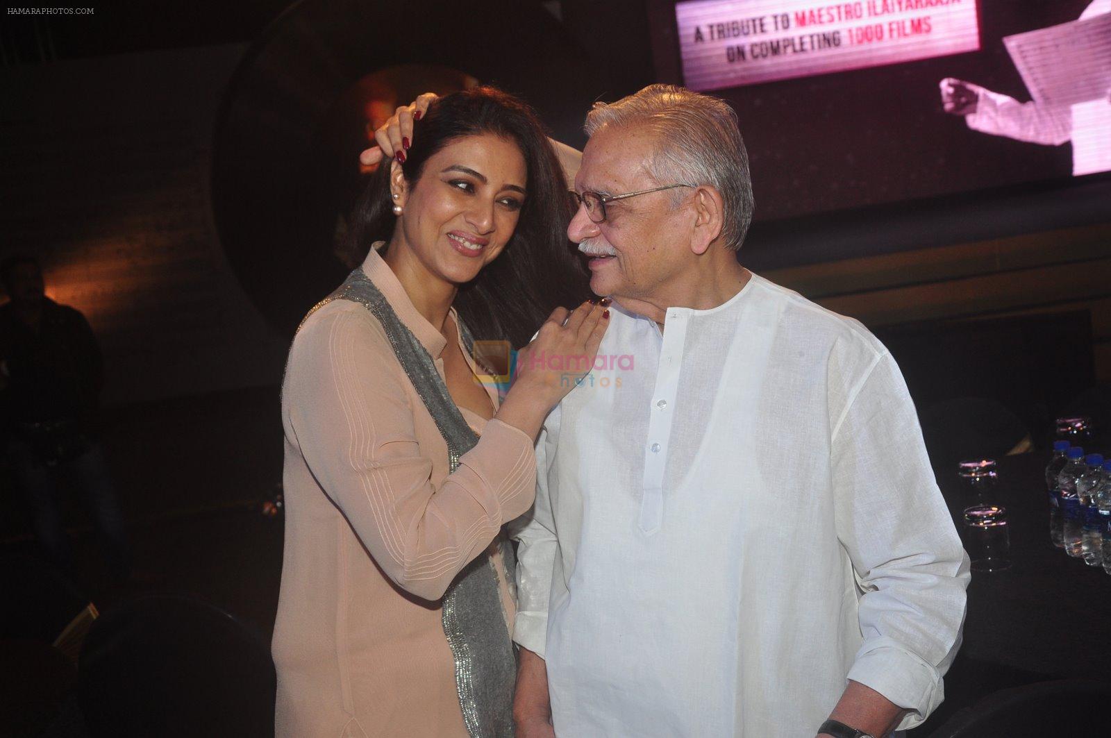 Tabu, Gulzar at Shamitabh music launch in Taj Land's End, Mumbai on 20th Jan 2015