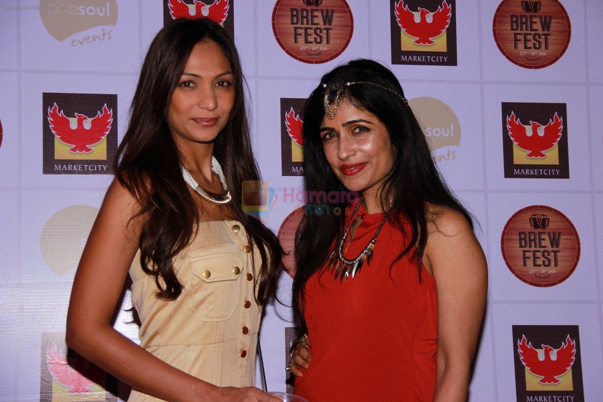 Shibani Kashyap, Shamita Singha at the Brew Fest in Mumbai on 23rd Jan 2015