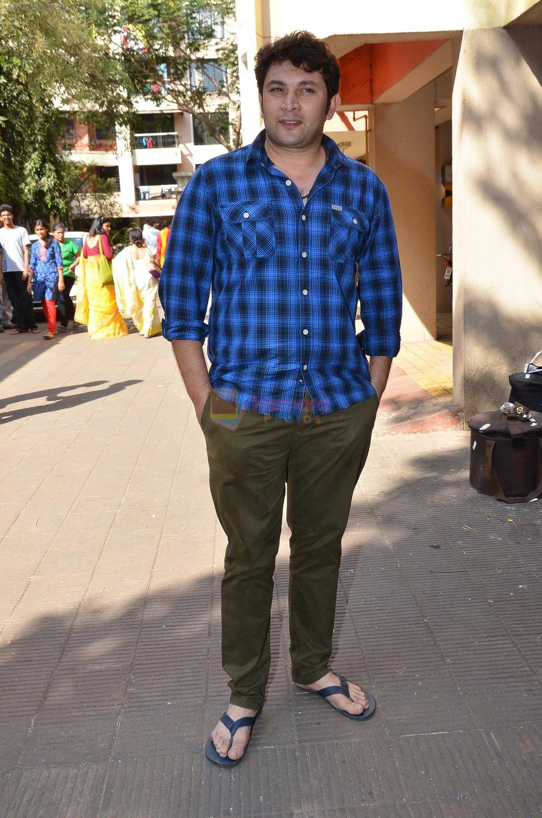 Rajesh Kumar at Anurag Basu's saraswati pooja in Mumbai on 25th Jan 2015