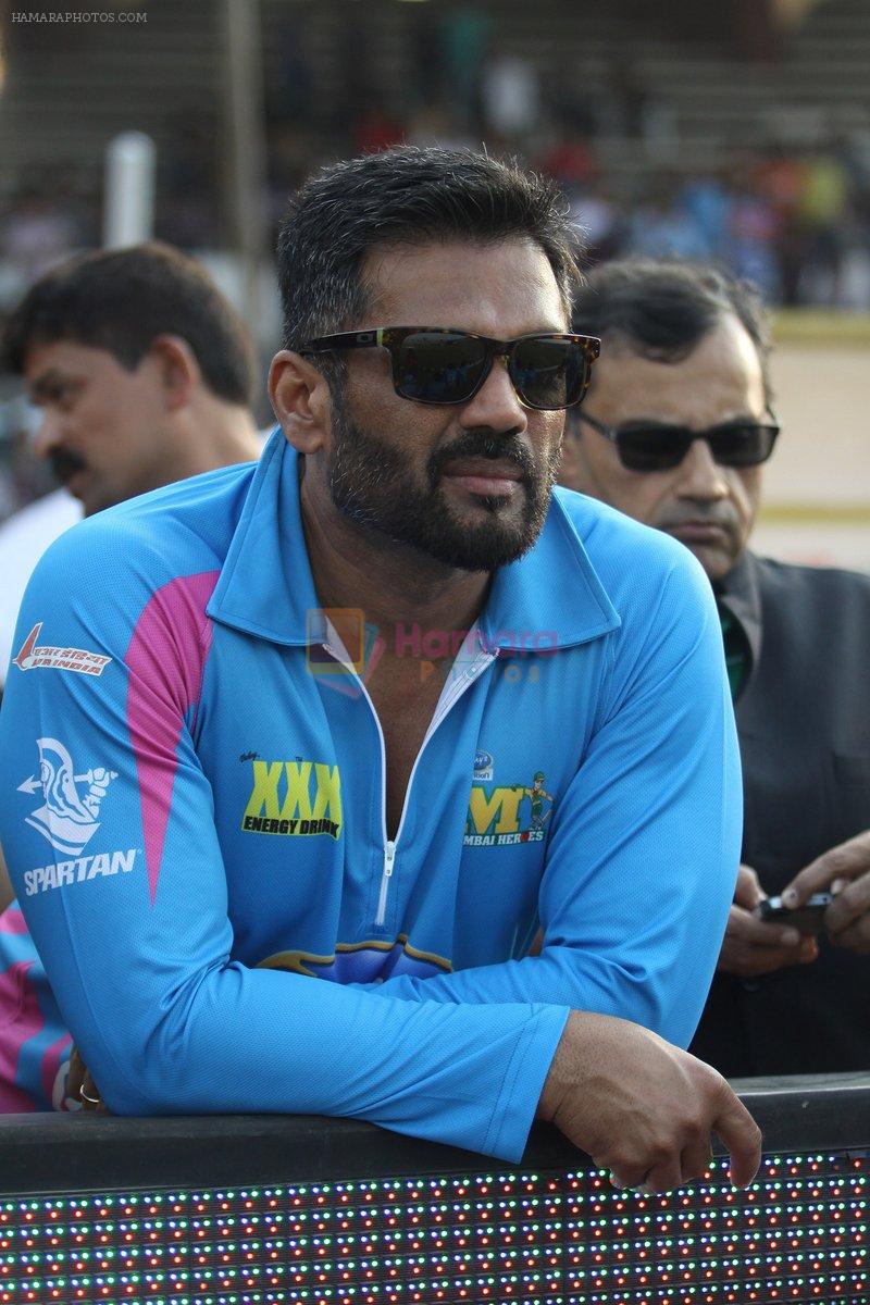 Sunil Shetty at Mumbai Heroes CCL match on 26th Jan 2015