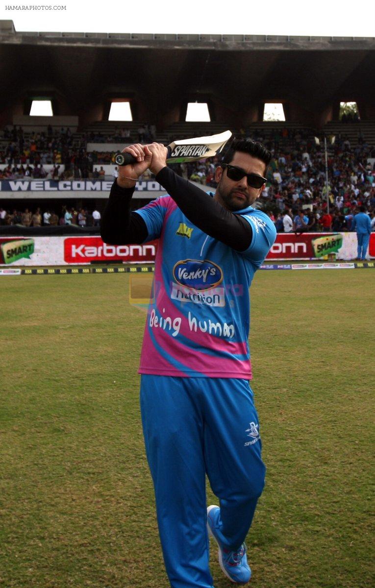 Aftab Shivdasani at Mumbai Heroes CCL match on 26th Jan 2015