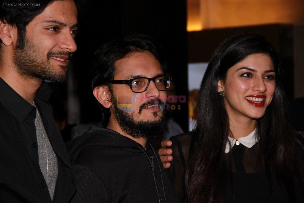 Ali Fazal, Vishesh Bhatt, Sapna Pabbi at the Premiere of Khamoshiyaan in Mumbai on 29th Jan 2015