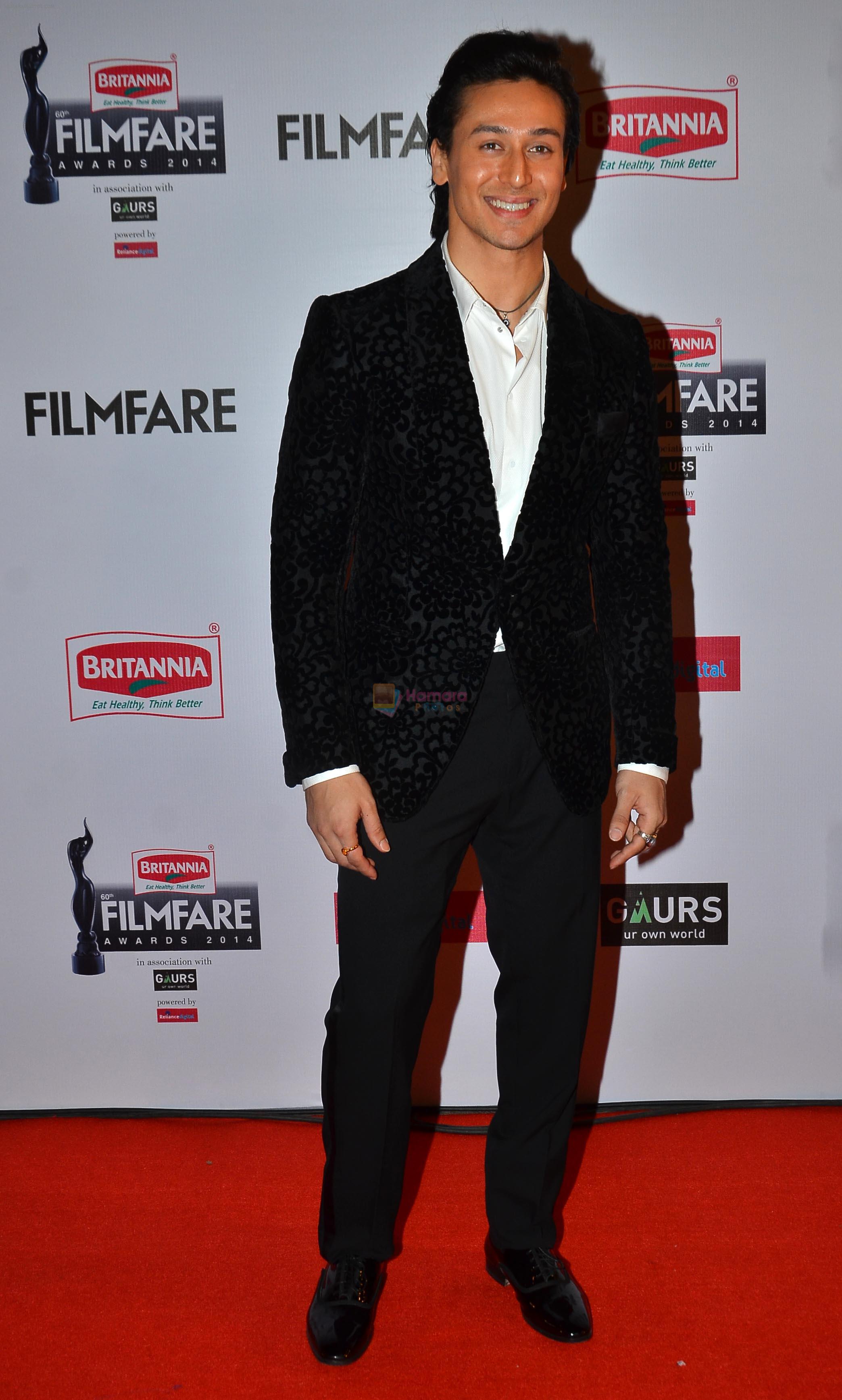 Tiger Shroff graces the red carpet at the 60th Britannia Filmfare Awards