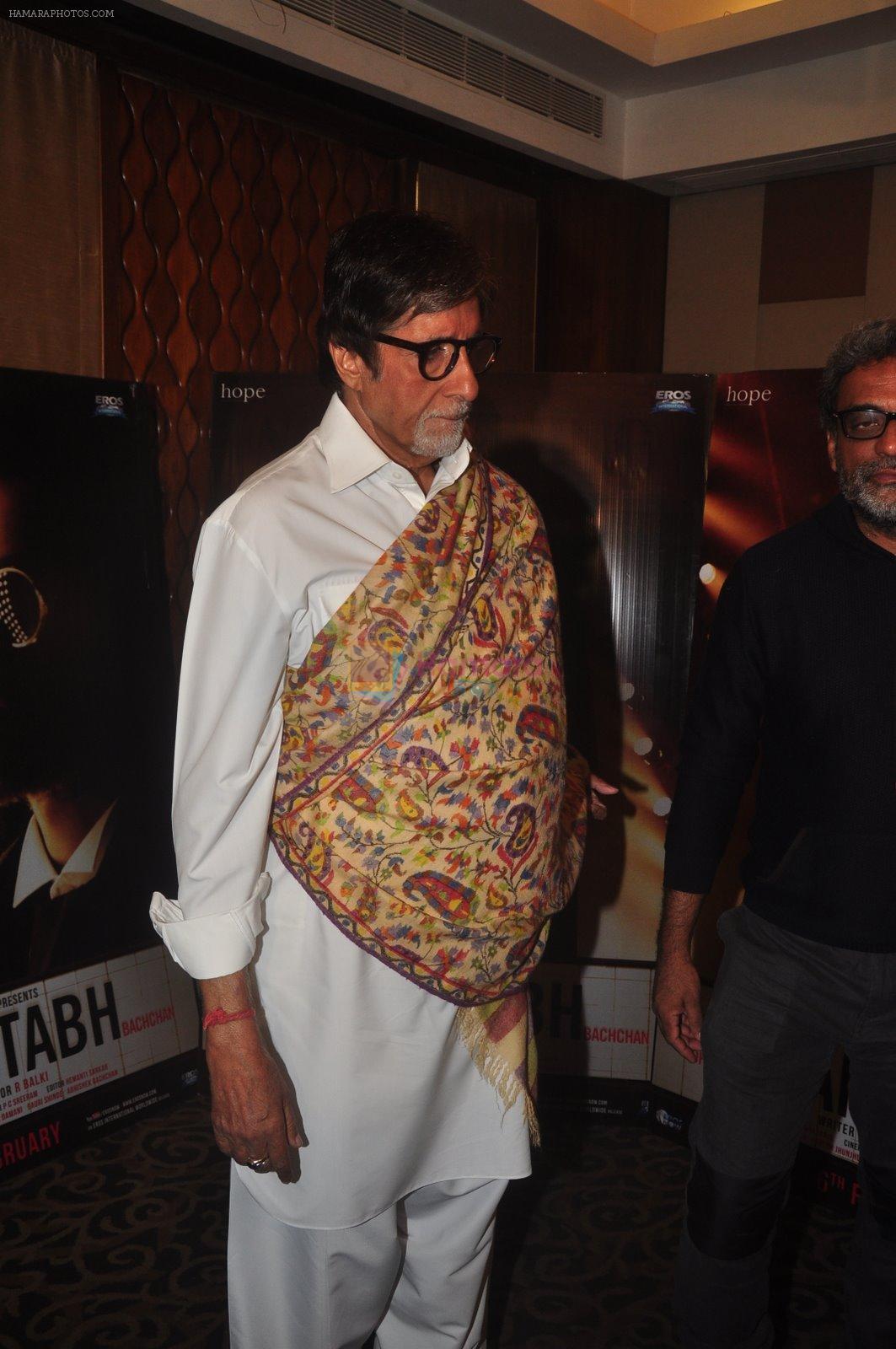 Amitabh Bachchan, R Balki at Team interview of Shamitabh in Mehboob on 4th Feb 2015