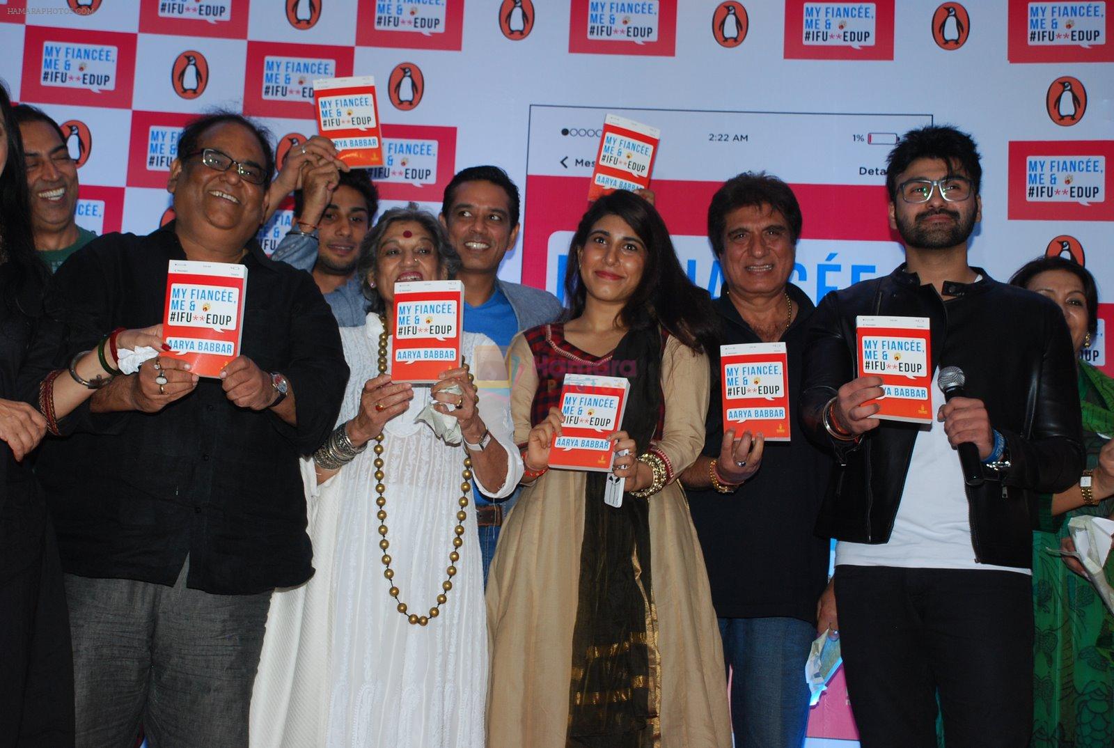 Raj Babbar, Arya Babbar, Satish Kaushik, Dolly Thakore,Anup Soni at Arya Babbar's book launch in Enigma on 4th Feb 2015