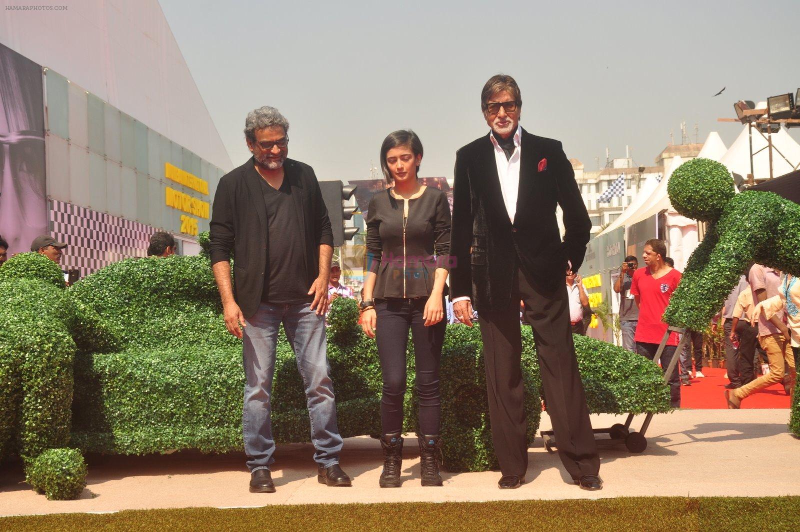 Amitabh Bachchan, Akshara Hassan, R Balki  at Mumbai International Motor Show 2015  in MMRDA, Mumbai on 5th Feb 2015