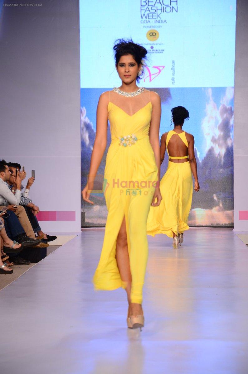 Model walk the ramp for Vidhi Wadhwani Show at India beach Fashion Week in Goa on 5th Feb 2015