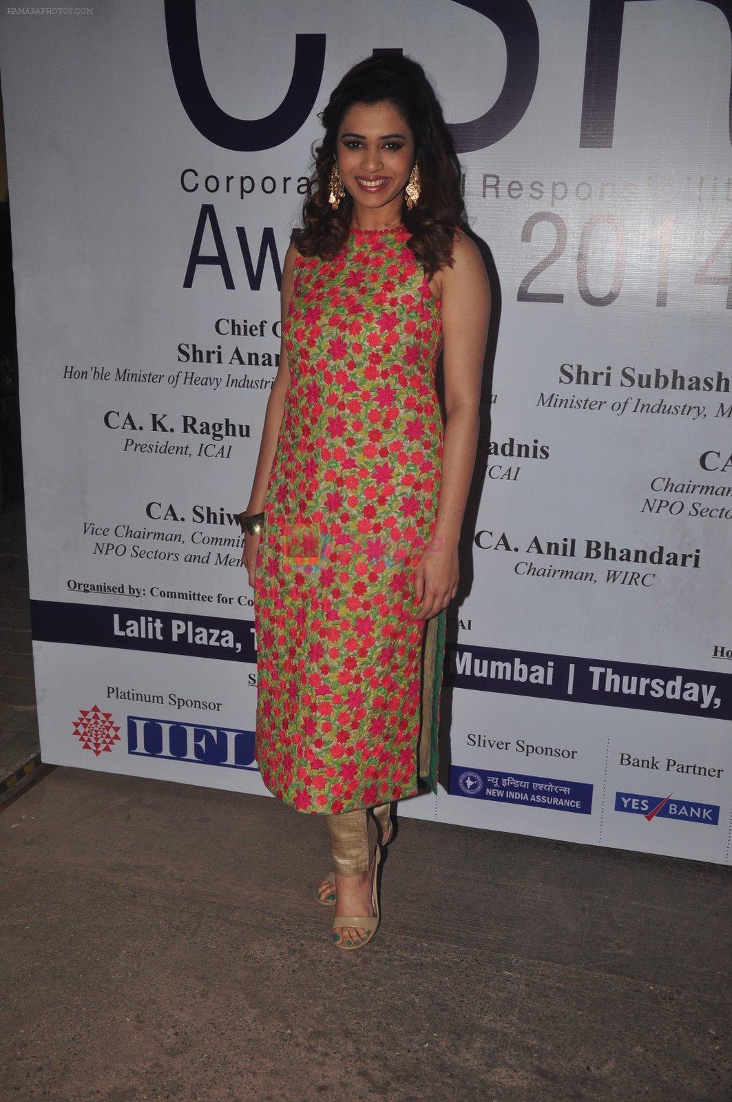 Shyalmali Kholghade at CSR Award in Lalit, Mumbai on 5th Feb 2015