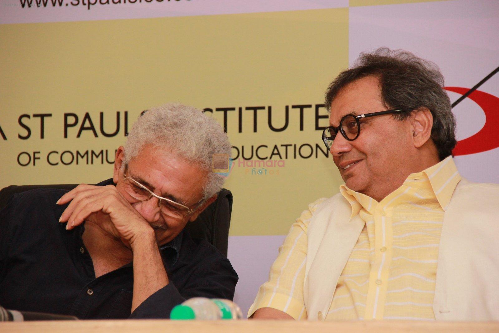 Subhash Ghai, Naseeruddin Shah at Stpaulsice.com launch_ in Mumbai on 12th Feb 2015