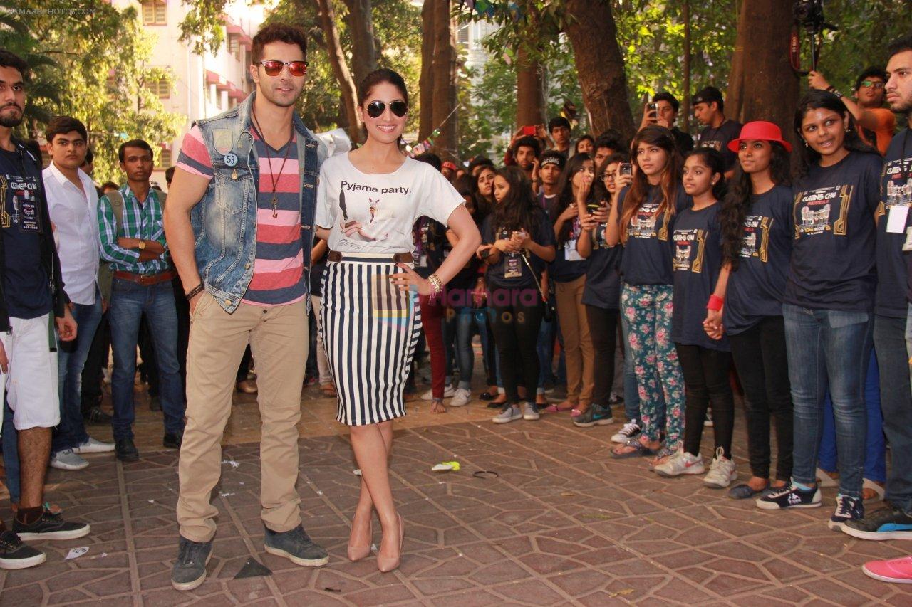 Varun Dhawan, Yami Gautam promote Badlapur at National college festival on 13th Feb 2015