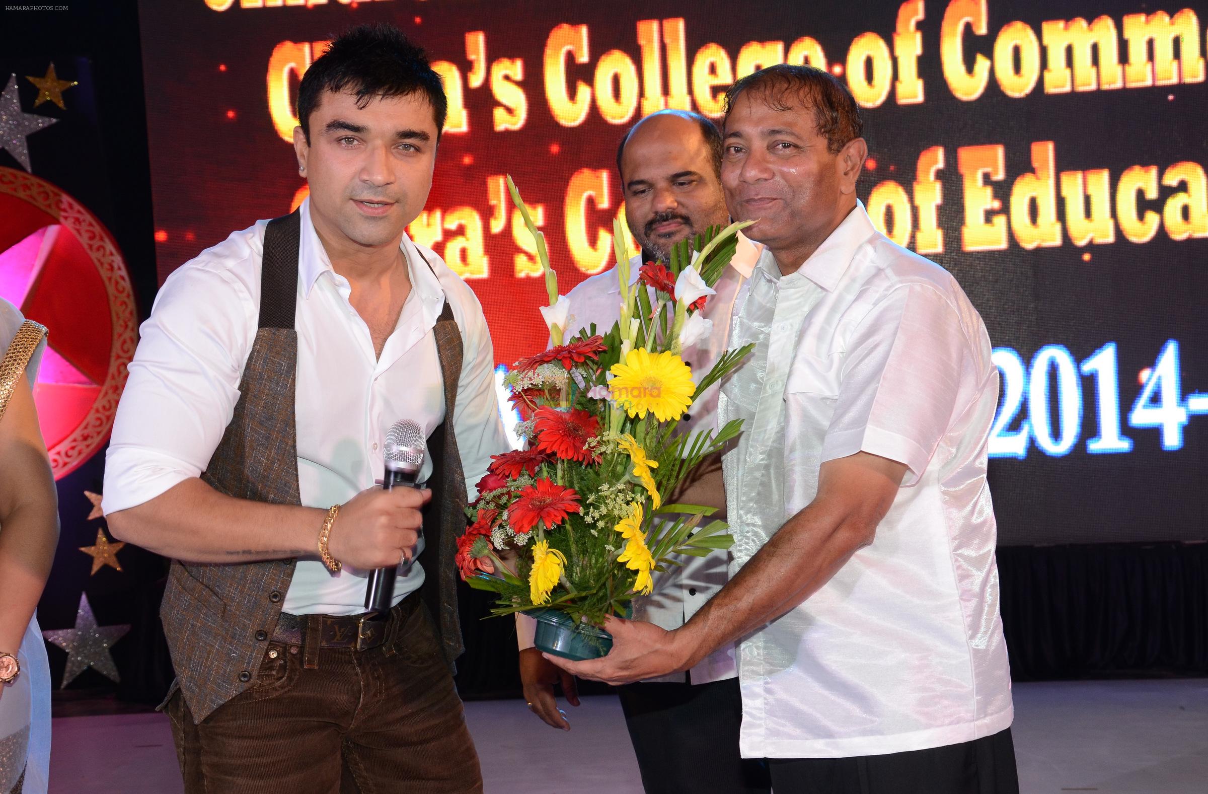 Ajaz Khan with Prashant Kashid and Ajay Kaul at the 34th Annual Day Celebration and Prize Distribution Ceremony of Children�s Welfare Centre High School on 14th Feb 20