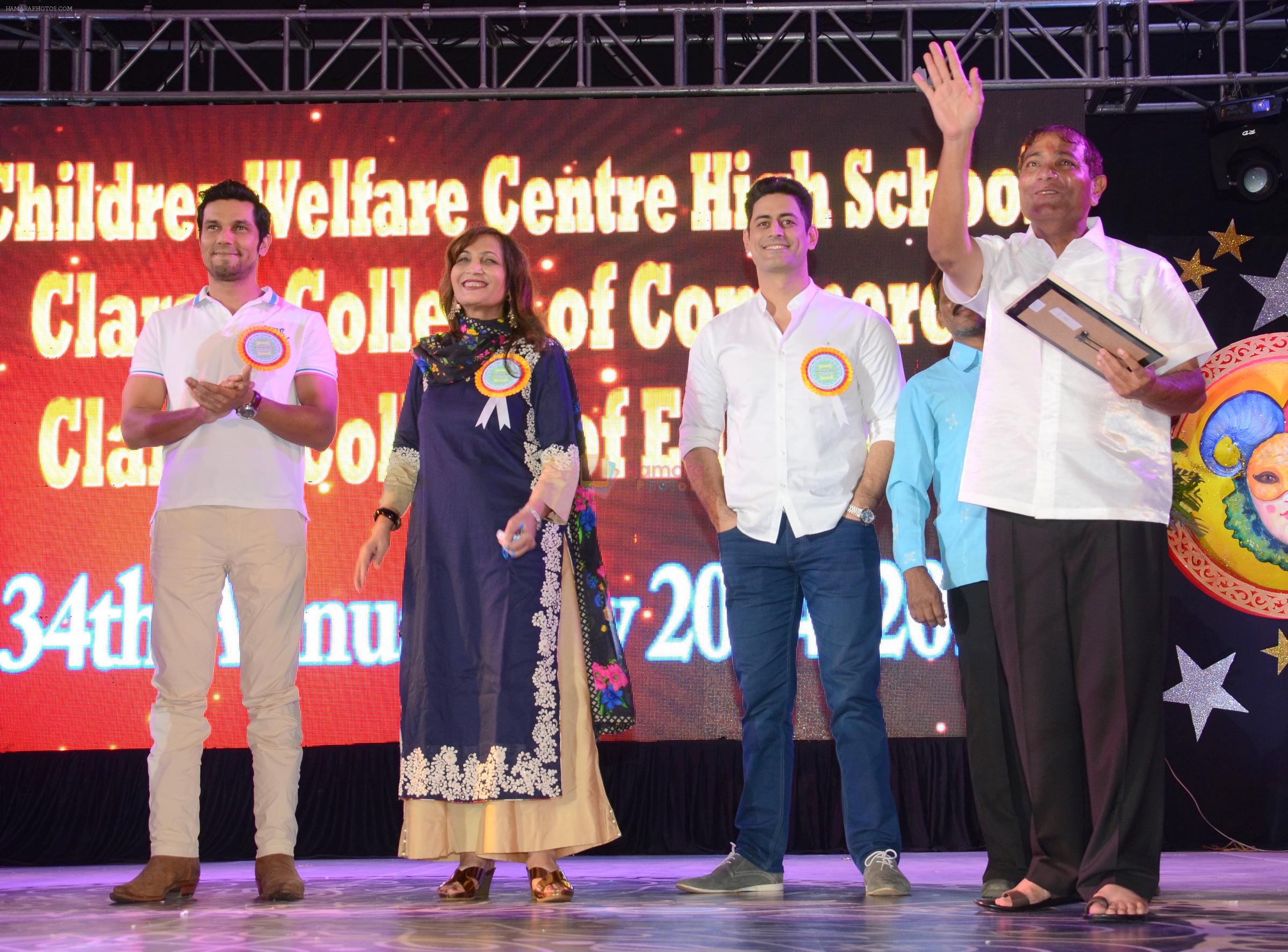 Ajay Kaul with Randeep Hooda and Mohit Raina at the 34th Annual Day Celebration and Prize Distribution Ceremony of Children�s Welfare Centre High School on 14th Feb 20