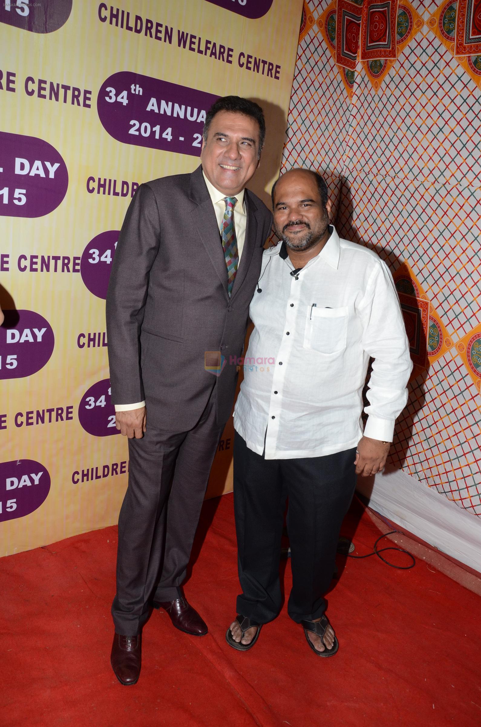 Prashant kashid with Boman Irani at the 34th Annual Day Celebration and Prize Distribution Ceremony of Children�s Welfare Centre High School on 14th Feb 2015