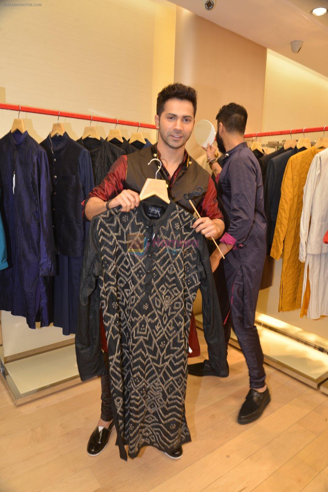 Varun Dhawan at designer Kunal Rawal's menswear collection launch at AZA in Bandra, Mumbai on 13th Feb 2015