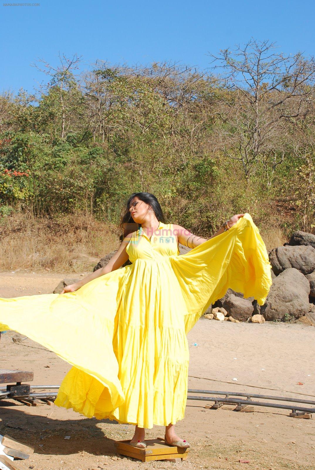 Sona Mohapatra's video shsoot for film Saavi on 17th Feb 2015