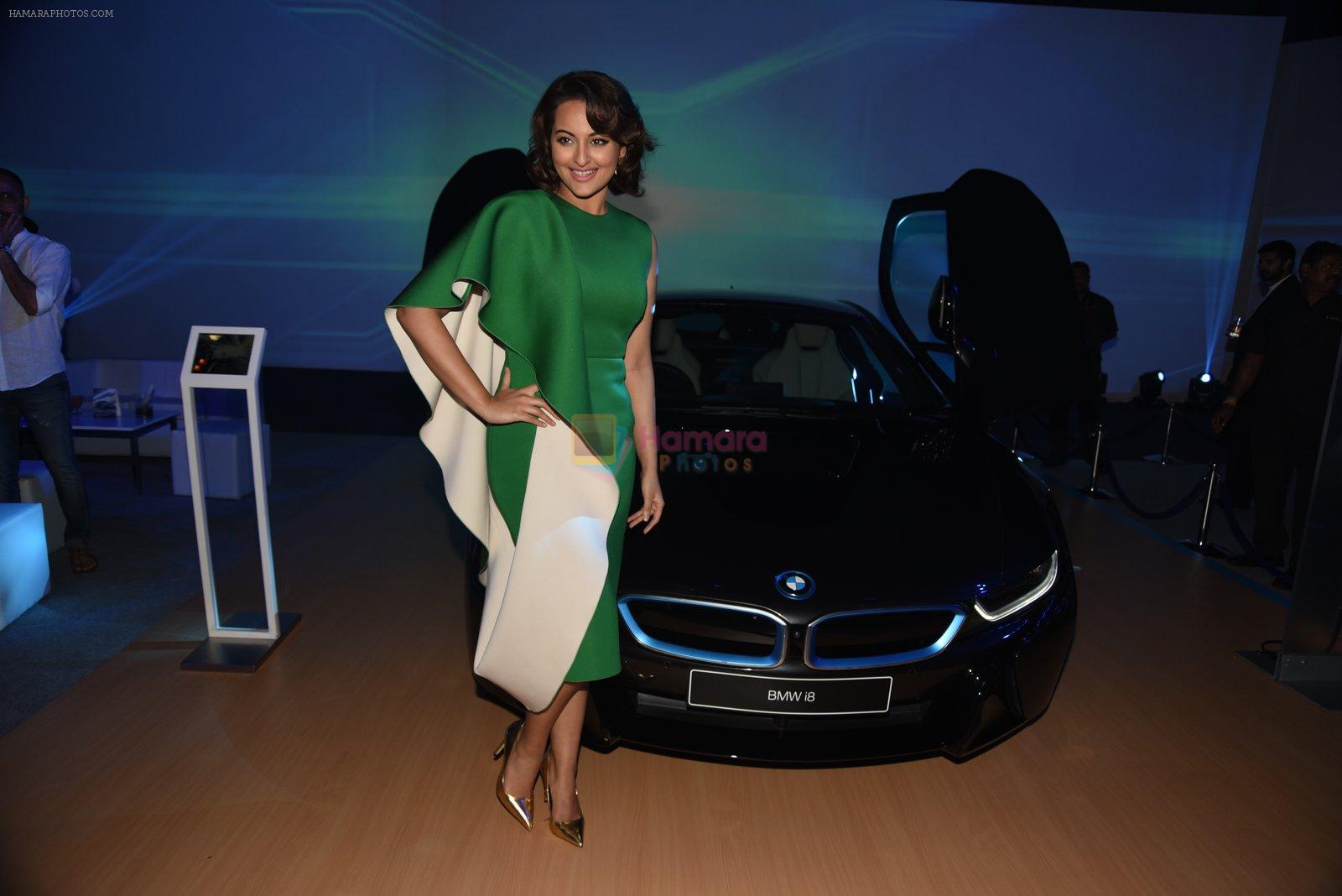 Sonakshi Sinha at BMW i8 launch in Mumbai on 18th Feb 2015