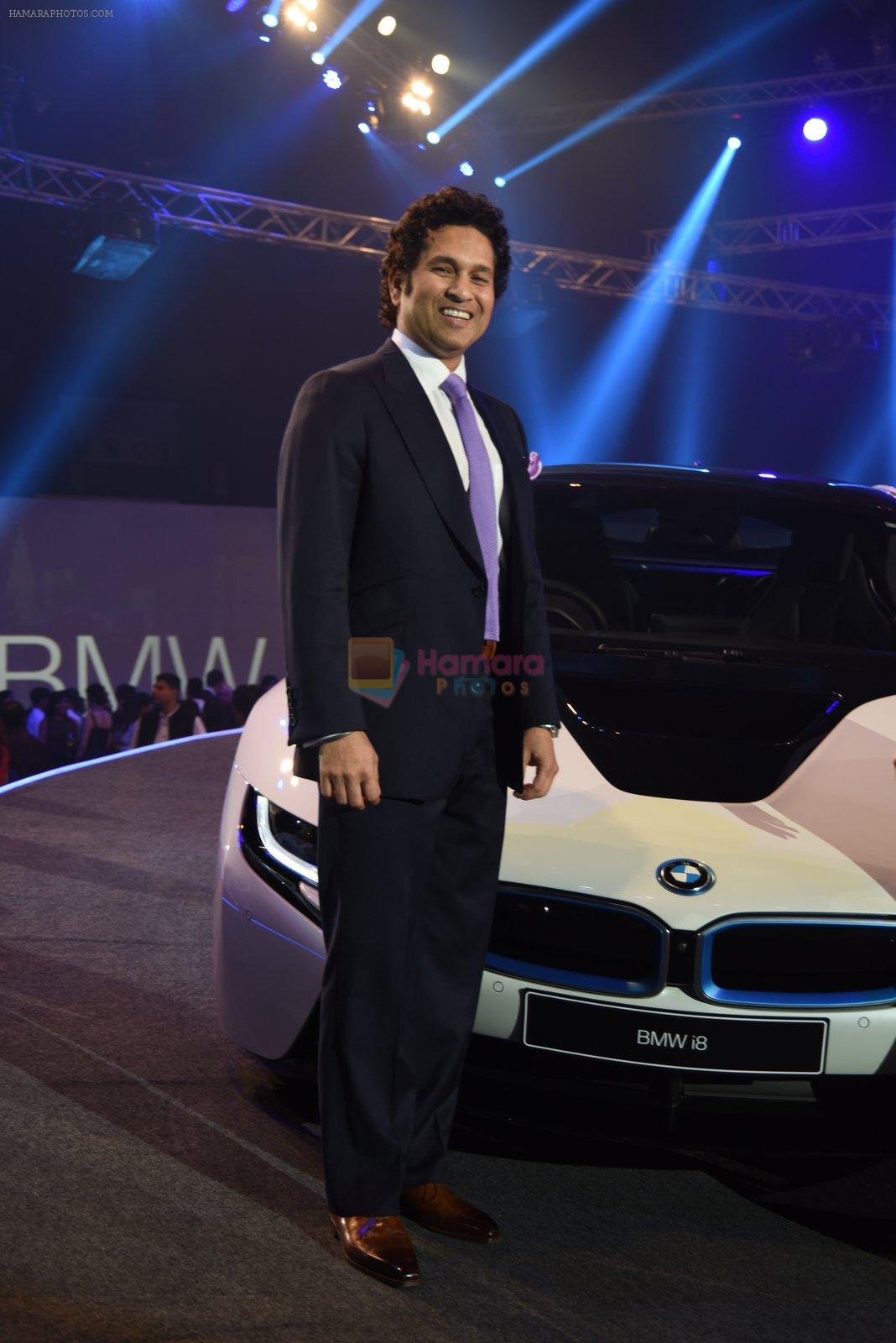 Sachin Tendulkar at BMW i8 launch in Mumbai on 18th Feb 2015