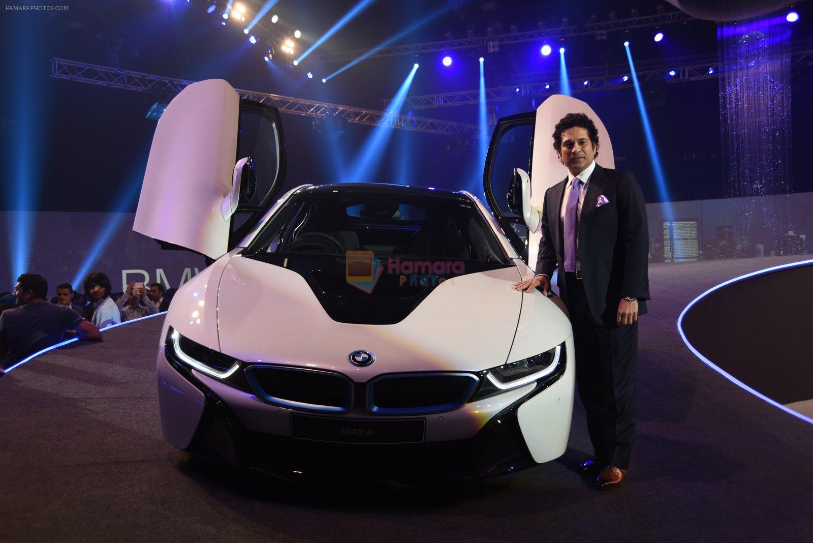 Sachin Tendulkar at BMW i8 launch in Mumbai on 18th Feb 2015