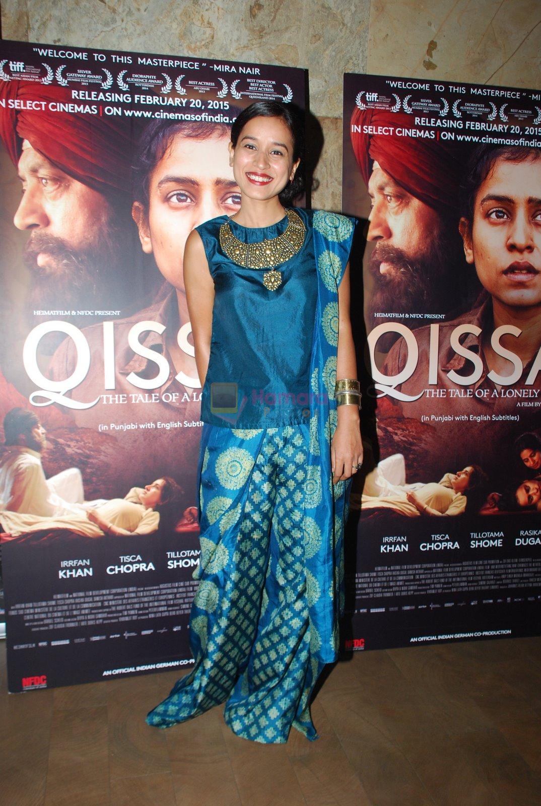 Tillotama Shome at Qissa screening in Lightbox, Mumbai on 19th Feb 2015