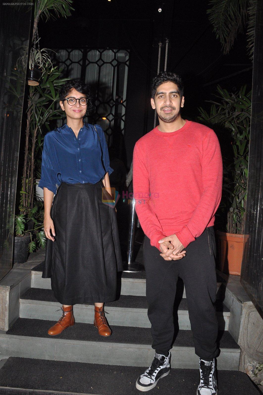 Ayan Mukherji & Kiran Rao snapped at Nido Cafe in Mumbai on 20th Feb 2015