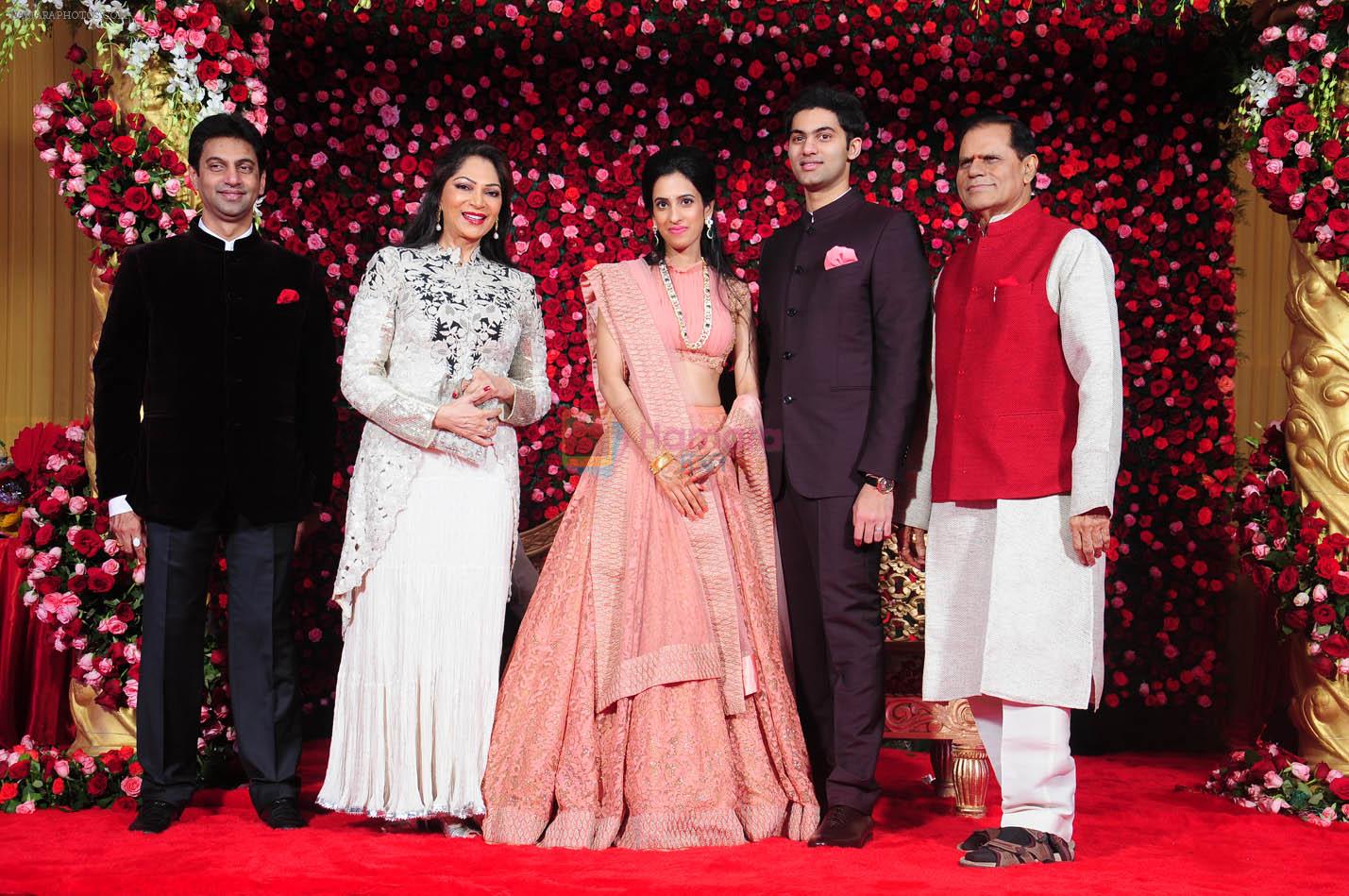 Simi Grewal at Reddy son wedding reception in Delhi on 21st Feb 2015