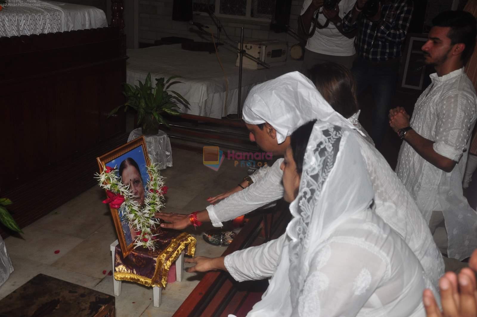 Madhur's mom prayer meet in Santacruz, Mumbai on 23rd Feb 2015